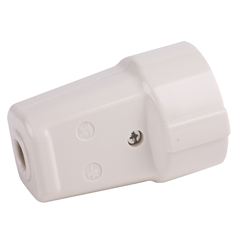 Kaiser contrastekker duroplast met randaarde crème wit (bakeliet look)