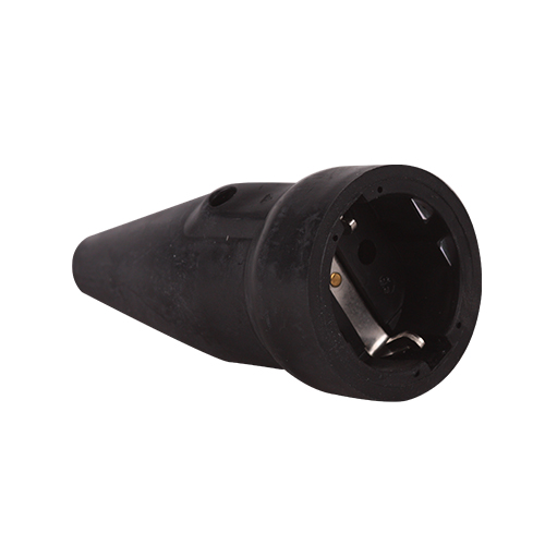 ABL contrastekker rubber met randaarde zwart