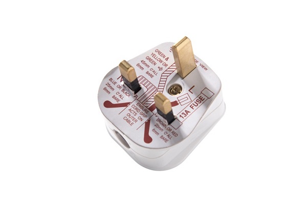 Kaiser stekker Engels UK BS1363 13A aarde wit