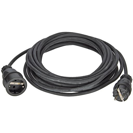 Verlengsnoer 10m 3x1,5mm2 zwart RA neopreen H07RN-F