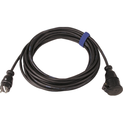 Sirox verlengsnoer 10m 3x2,5mm2 zwart RA neopreen H07RN-F