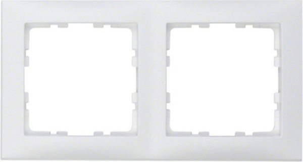 Berker S.1 afdekraam 2 voudig polarwit RAL9010 mat
 
