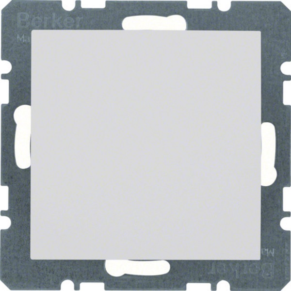 Berker S.1, B.1, B.3, B.7, glas blindplaat inzetplaat polarwit RAL9010 mat