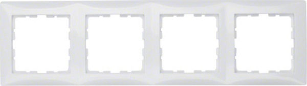 Berker S.1 afdekraam 4 voudig polarwit RAL9010 glanzend
 
