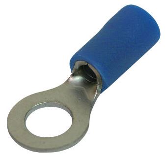 Ringkabelschoen blauw 1,5mm2 - 2,5mm2 gat 6,4mm M6 zakje 100