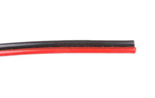 Luidsprekerkabel 2 x 0,35 mm2 rood/zwart per 100m